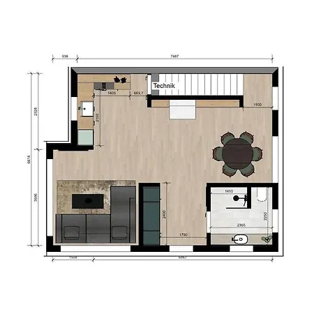 1-bedroom *